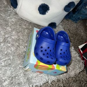 Crocs. Royal blue